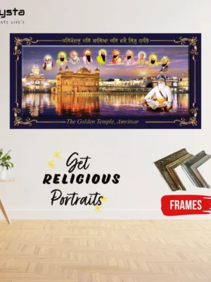 Golden temple photo with ten gurus