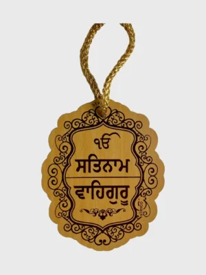 Satnam waheguru car hanging