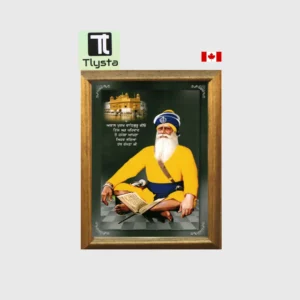 Baba Deep Singh Ji Black Photo Size 8x11