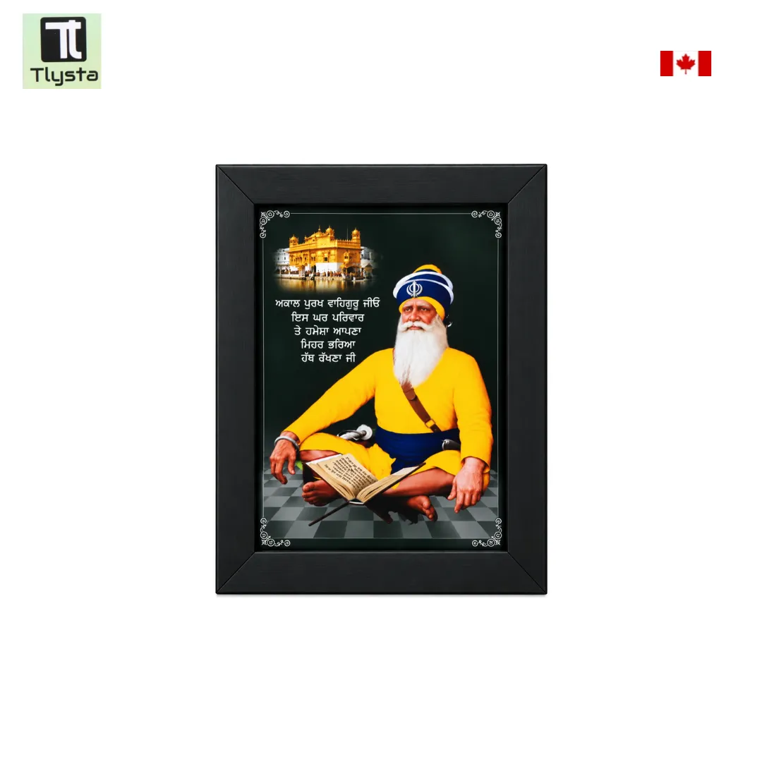 Baba Deep Singh Ji Black Photo Size 8×11