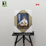 Baba Deep Singh Ji Blue Photo Size 8x11