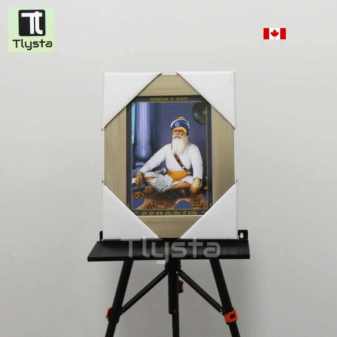 Baba Deep Singh Ji Blue Photo Size 8x11