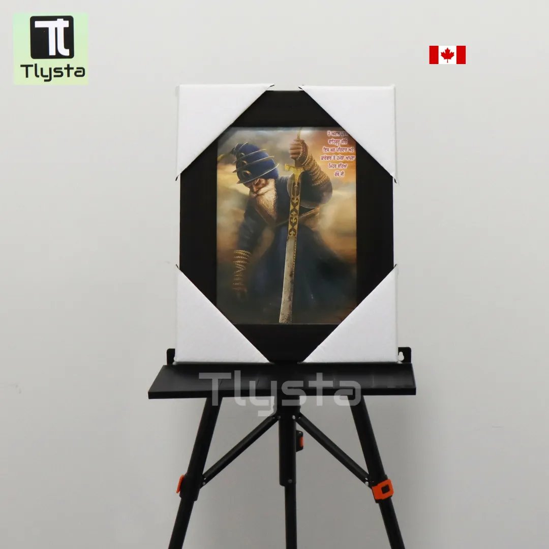 Baba Deep Singh Ji Photo With Sword Size 8x11