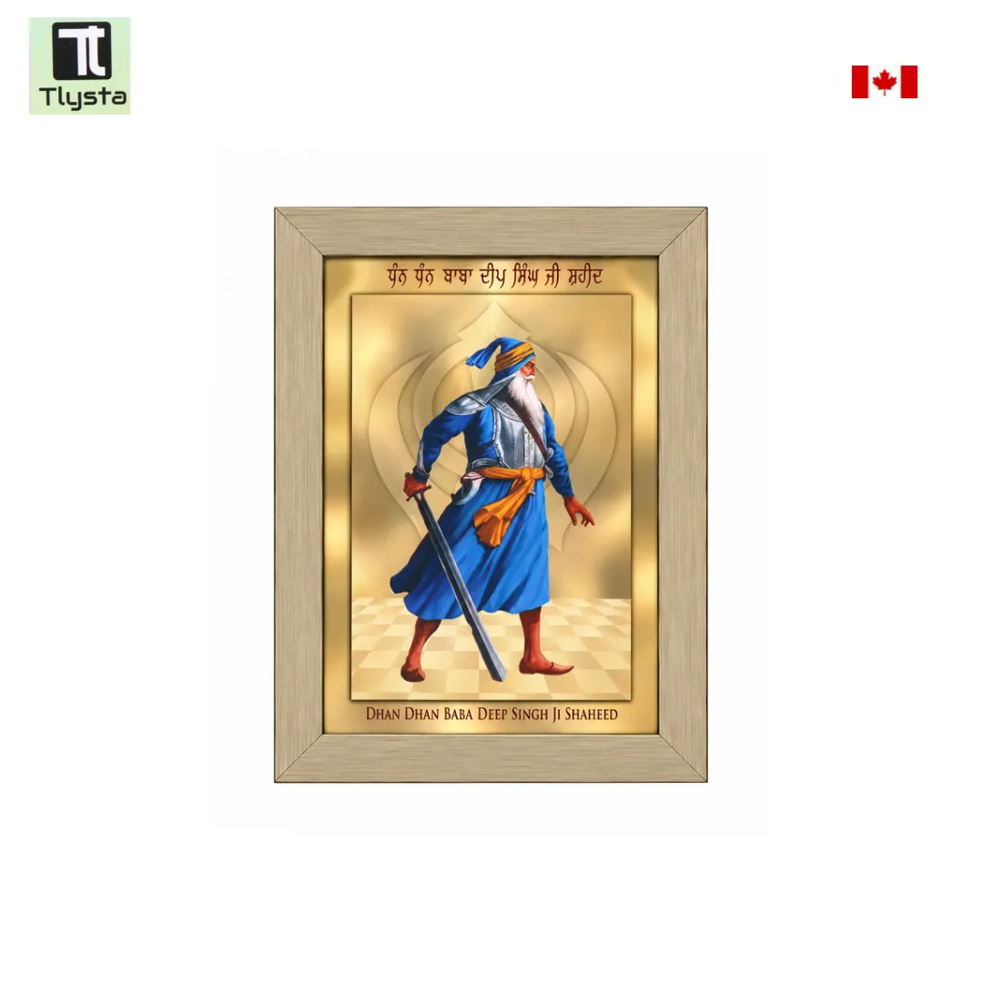 Baba Deep Singh Ji Standing Photo Size 8×11