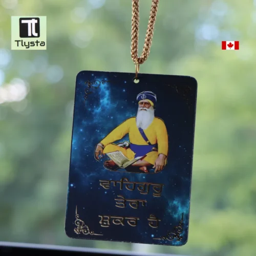 Baba Deep Singh Ji Waheguru Tera Shukar Hai Car Hanging