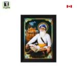 Baba Deep Singh Ji with Golden Temple Photo Size 8x11