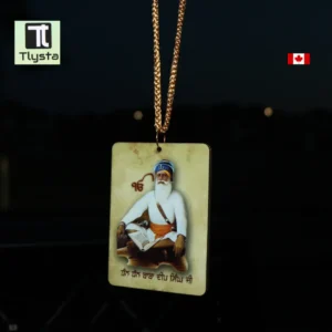 Baba Deep Singh Ji with Ik Onkar Car Hanging