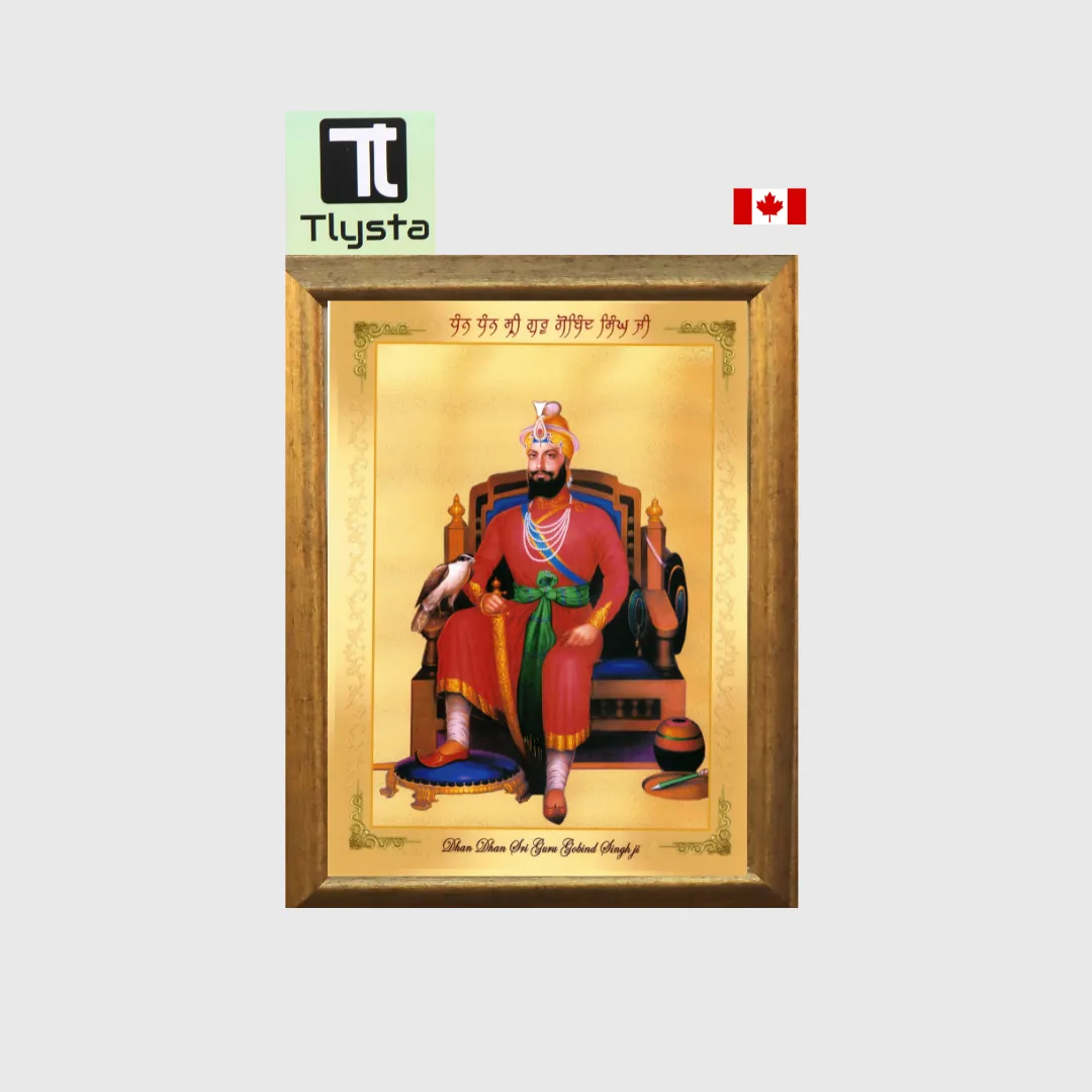 Guru Gobind Singh Ji Sitting Photo Size 8x11
