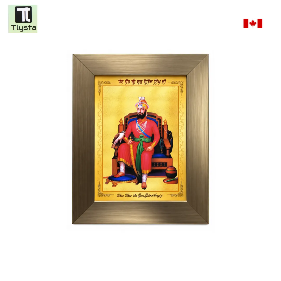 Guru Gobind Singh Ji Sitting Photo Size 8x11