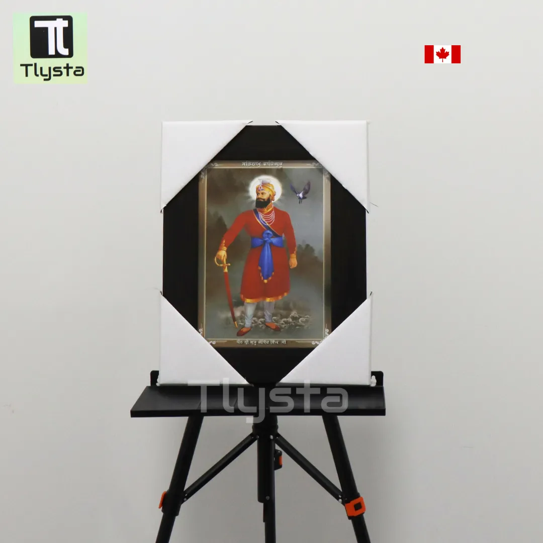 Guru Gobind Singh Ji Standing Brown Photo Size 8x11