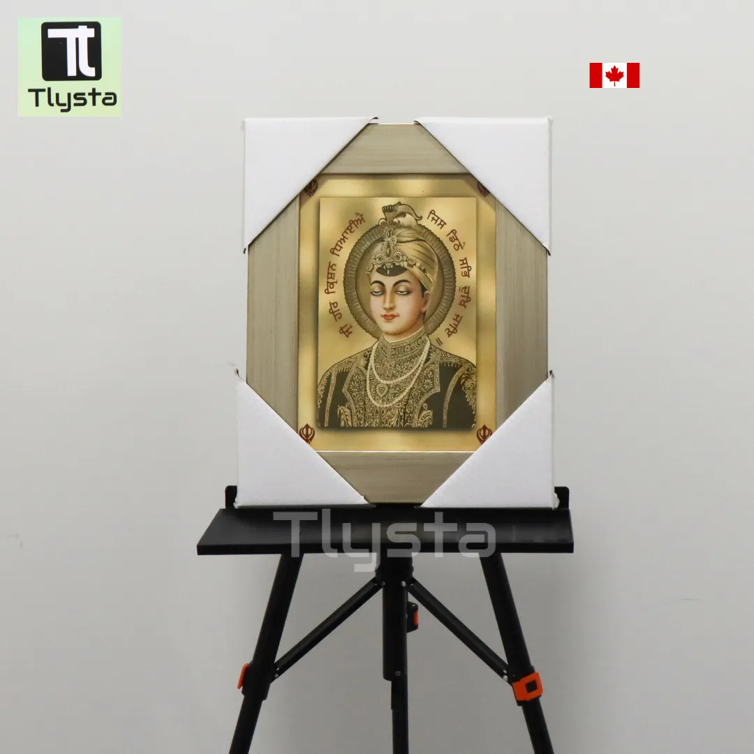 Guru Harkrishan Ji Golden Photo Size 8x11