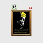 Guru Nanak Dev Ji Black Photo Size 8x11