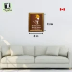 Guru Nanak Dev Ji Brown Photo Size 8x11