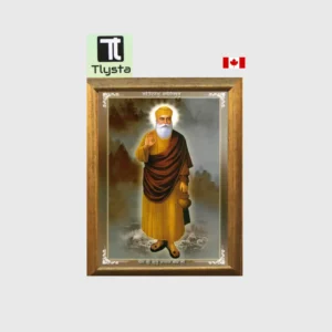 Guru Nanak Dev Ji Standing Brown Photo Size 8x11