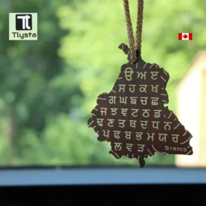 Punjab Map 35 Akhar Punjabi Alphabets Car Hanging