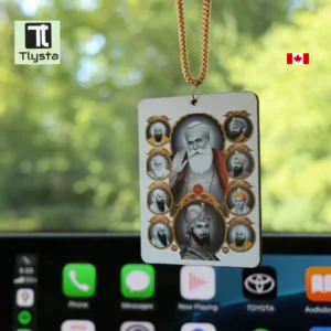 Ten Gurus White Car Hanging