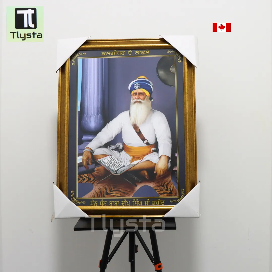 Baba Deep Singh Ji Blue Photo Size 17×24