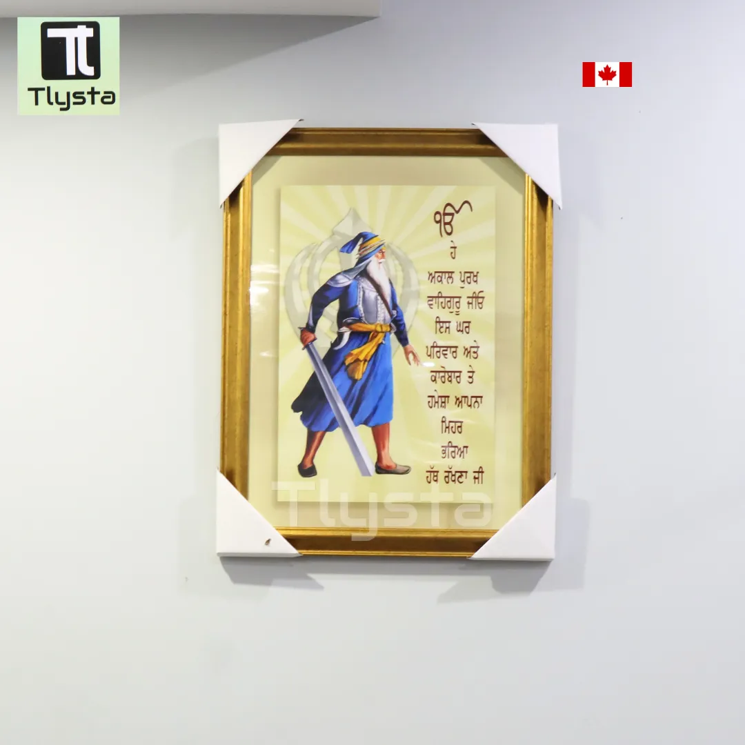 Baba Deep Singh Ji Standing Photo Size 17x24