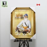 Baba Deep Singh Ji with Golden Temple Golden Photo Size 17x24