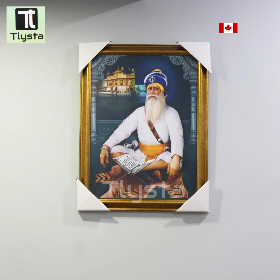 Baba Deep Singh Ji with Golden Temple Photo Size 17X24