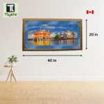 Golden Temple Sky Bly Photo Frame Size 40×20