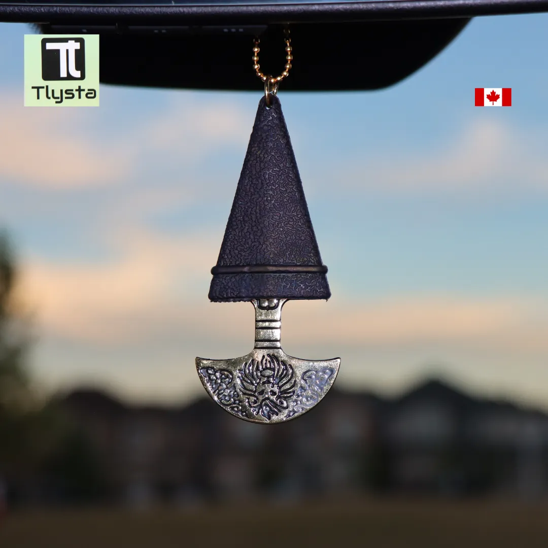 Kirpan Katar Sarbloh Black Car Hanging