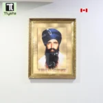 Sant Jarnail Singh Bhindranwale Golden color Photo Size 17x24