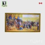 Sher-e-Punjab Maharaja Ranjit Singh Darbar Photo Frame Size 40x20