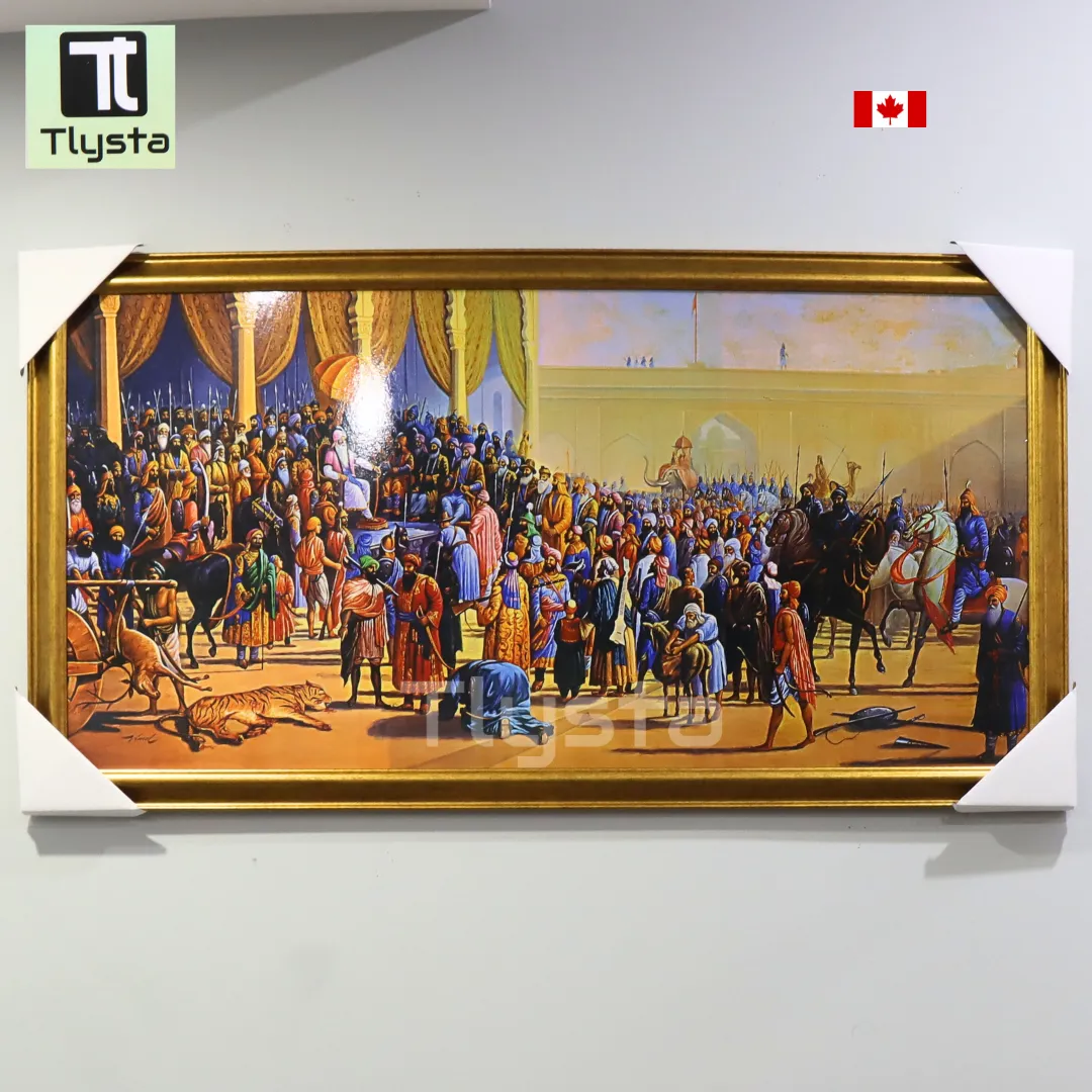 Sher-e-Punjab Maharaja Ranjit Singh Darbar Photo Frame Size 40×20