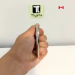 Stainless Steel Thick Tapered Kada With Brass Line in Center