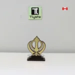Khanda Car Dashboard Golden Brown