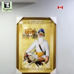 Baba Deep Singh Ji with Golden Temple Golden Photo Size 24x36
