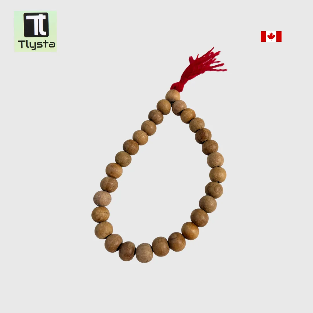 Kada Style Elastic Chandan Simran Mala for Meditation Small Beads