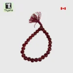 Kada Style Elastic Marble Simran Mala for Meditation Red