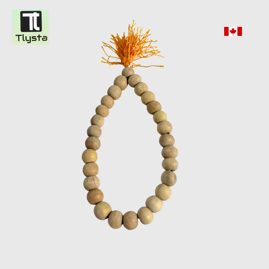 Kada Style Elastic Tulsi Simran Mala for Meditation