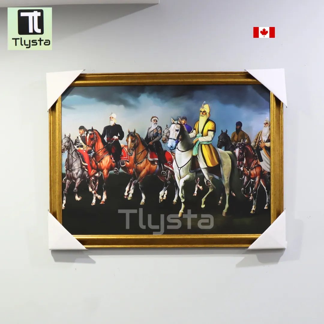 Maharaja Ranjit Singh Riding a Horse Photo Frame Size 27x20