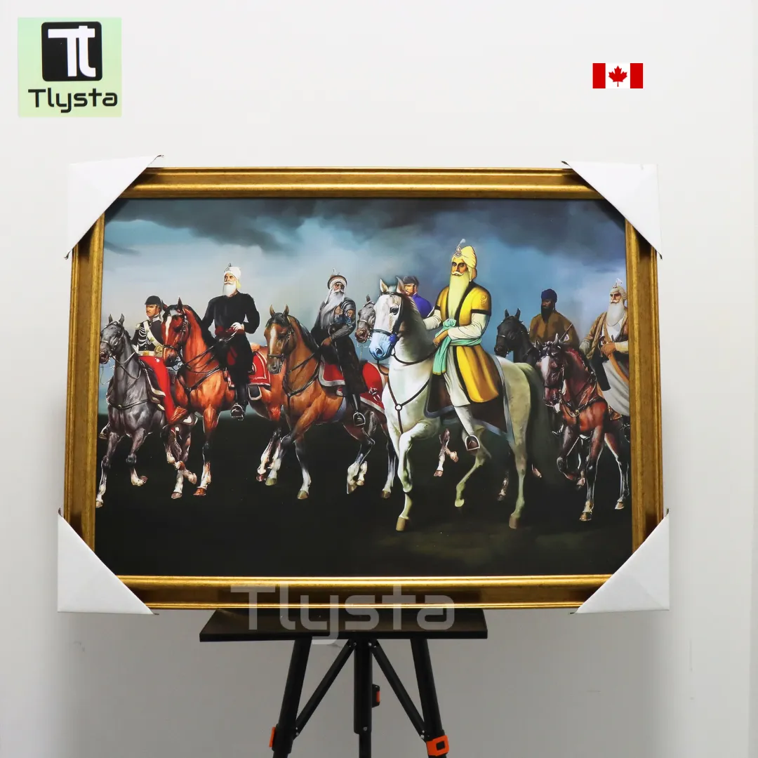 Maharaja Ranjit Singh Riding a Horse Photo Frame Size 27x20