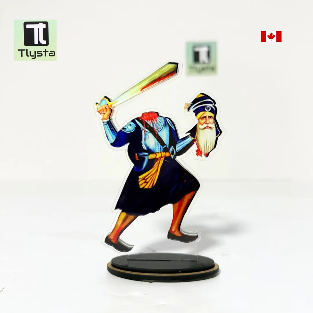 Baba Deep Singh Ji With Sees Car Dashboard