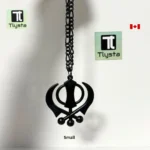 Black Khanda Car Hanging Small Size