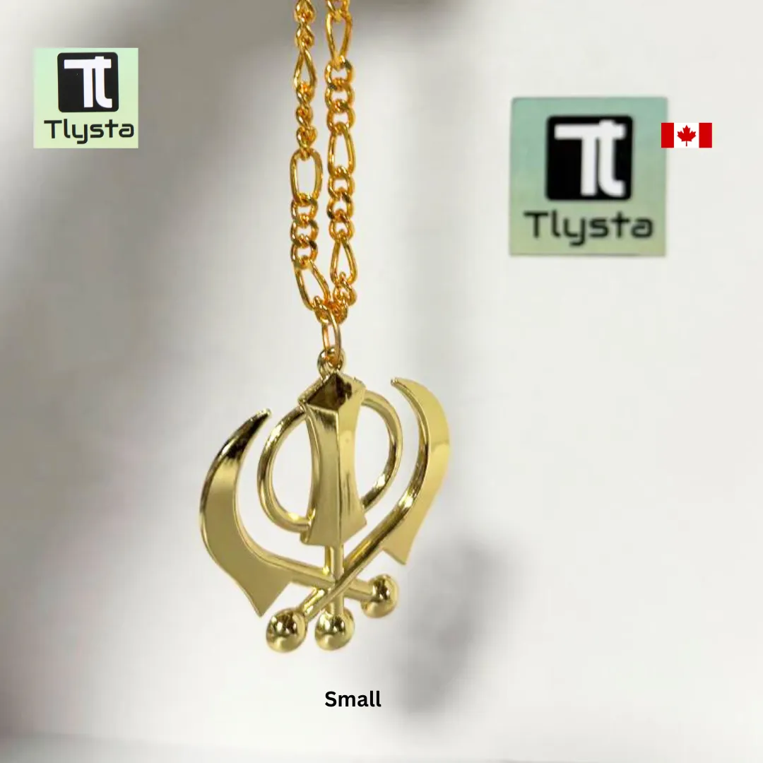 Golden Khanda Car Hanging Small Size