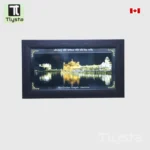 Golden Temple Photo Frame Black Size 20×10 inch