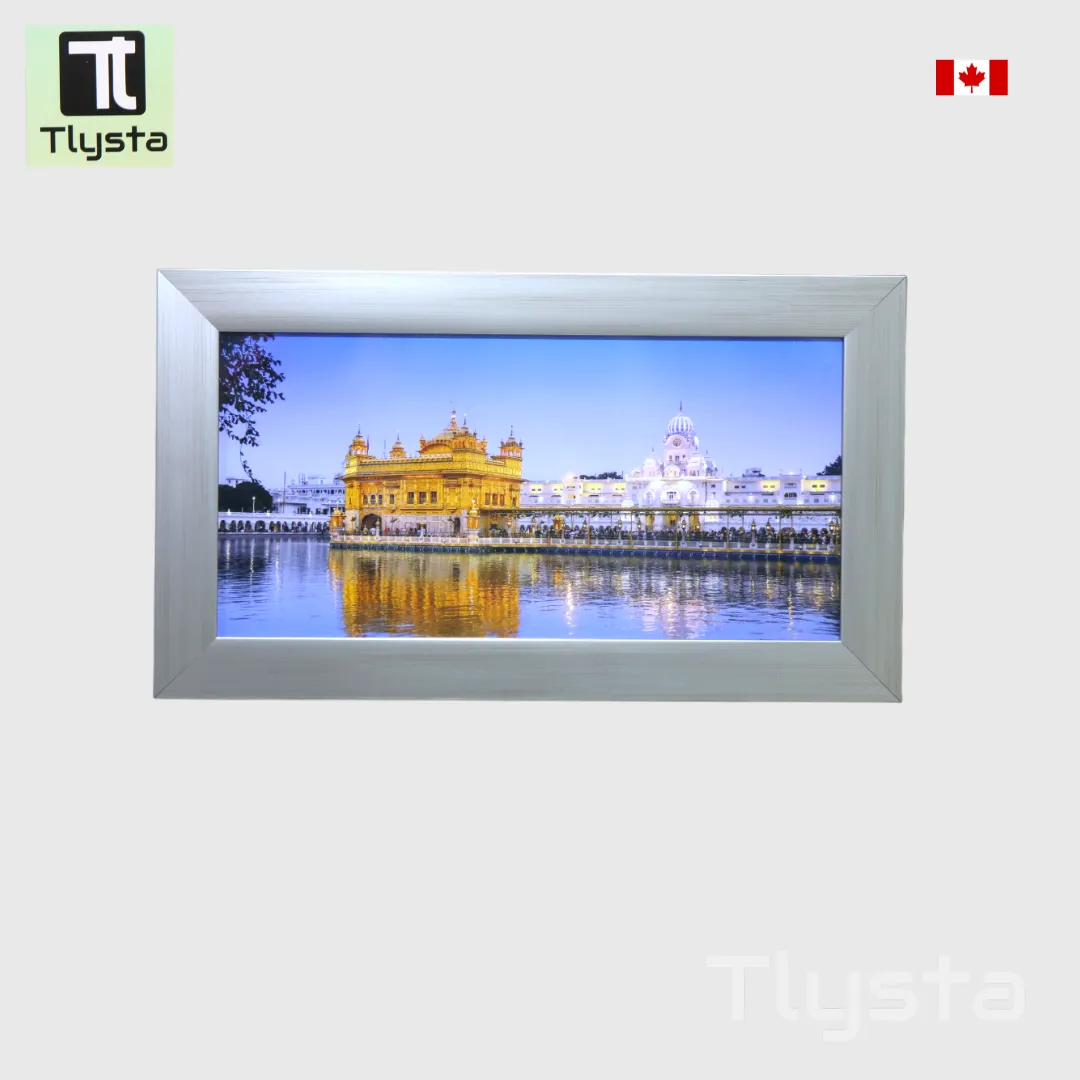 Golden Temple Photo Frame Blue Color Size 20×10 inch