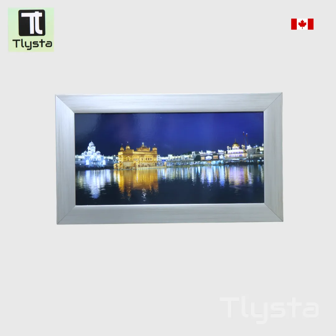 Golden Temple Photo frame Blue Size 20x10 inch