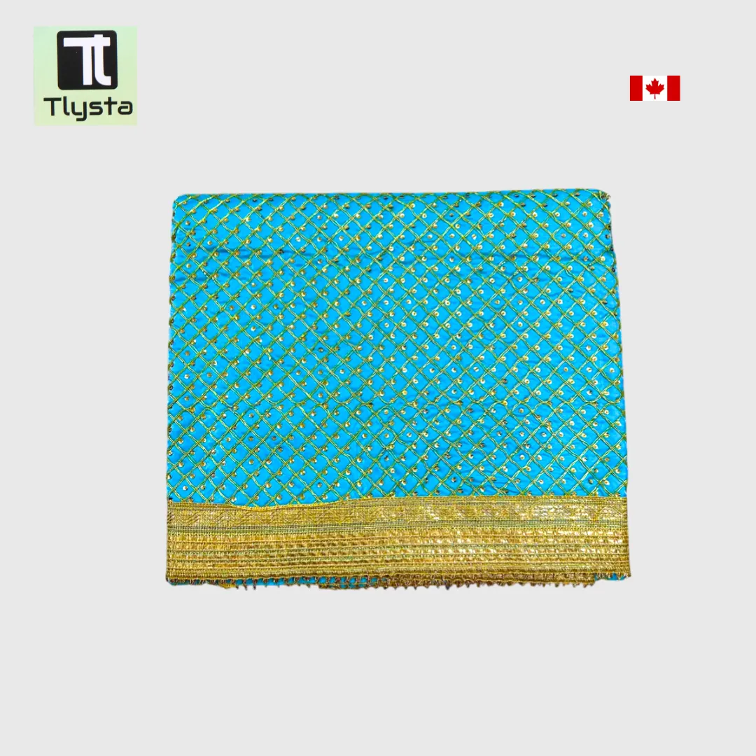 Rumala Sahib, Sri Guru Granth Sahib, Cyan Blue Color