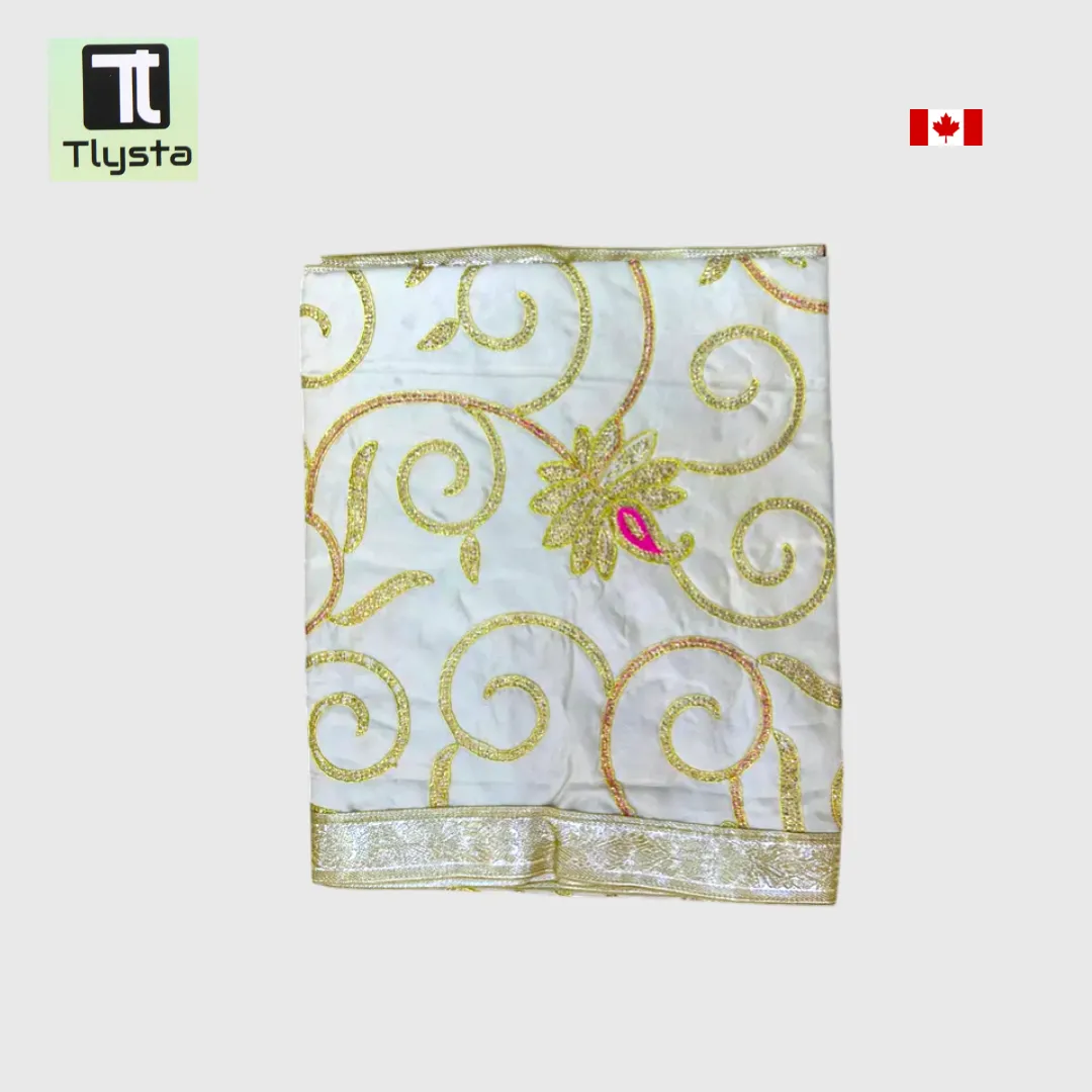 Rumala Sahib, Sri Guru Granth Sahib, Embroidered White Color