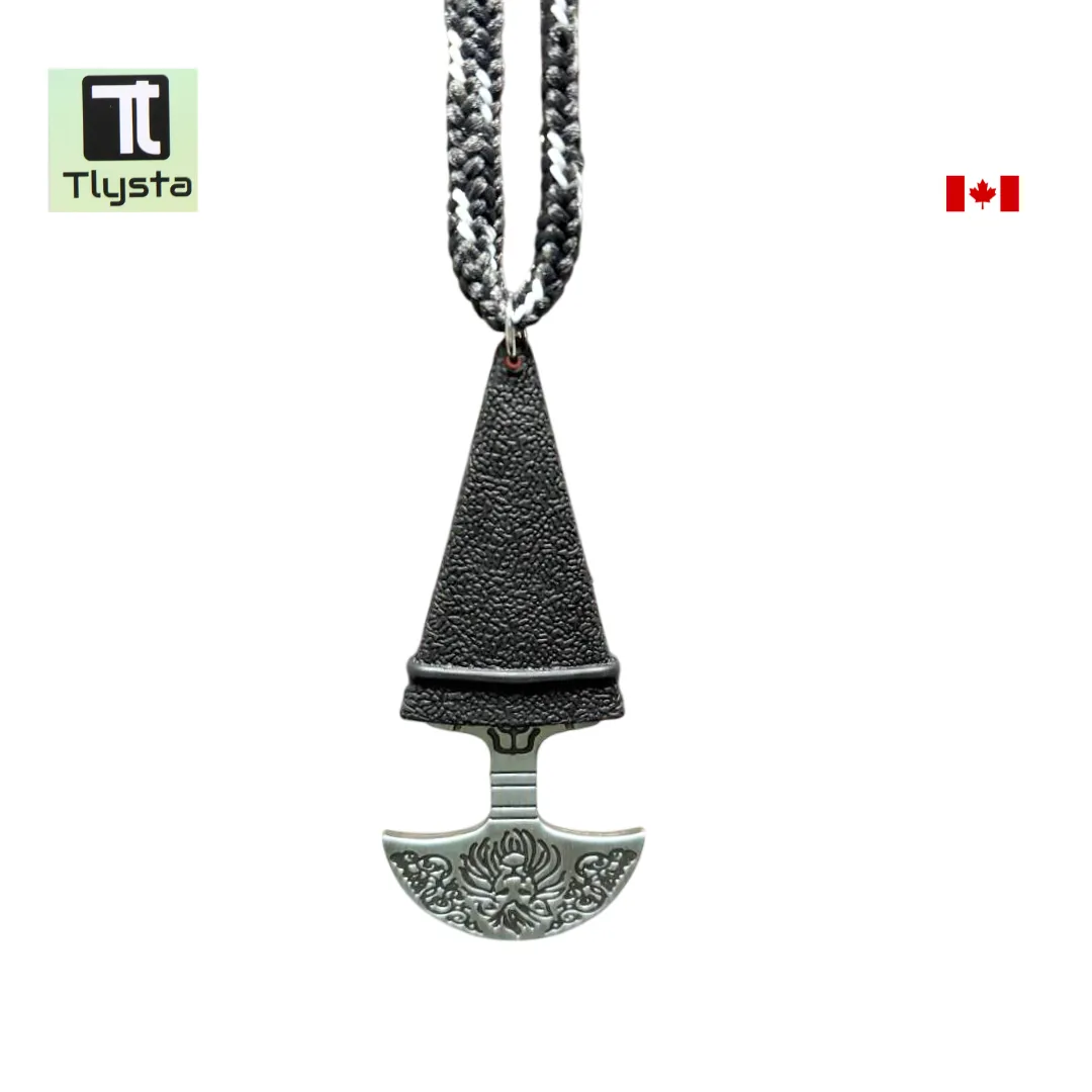 Kirpan Katar Black Silver Car Hanging