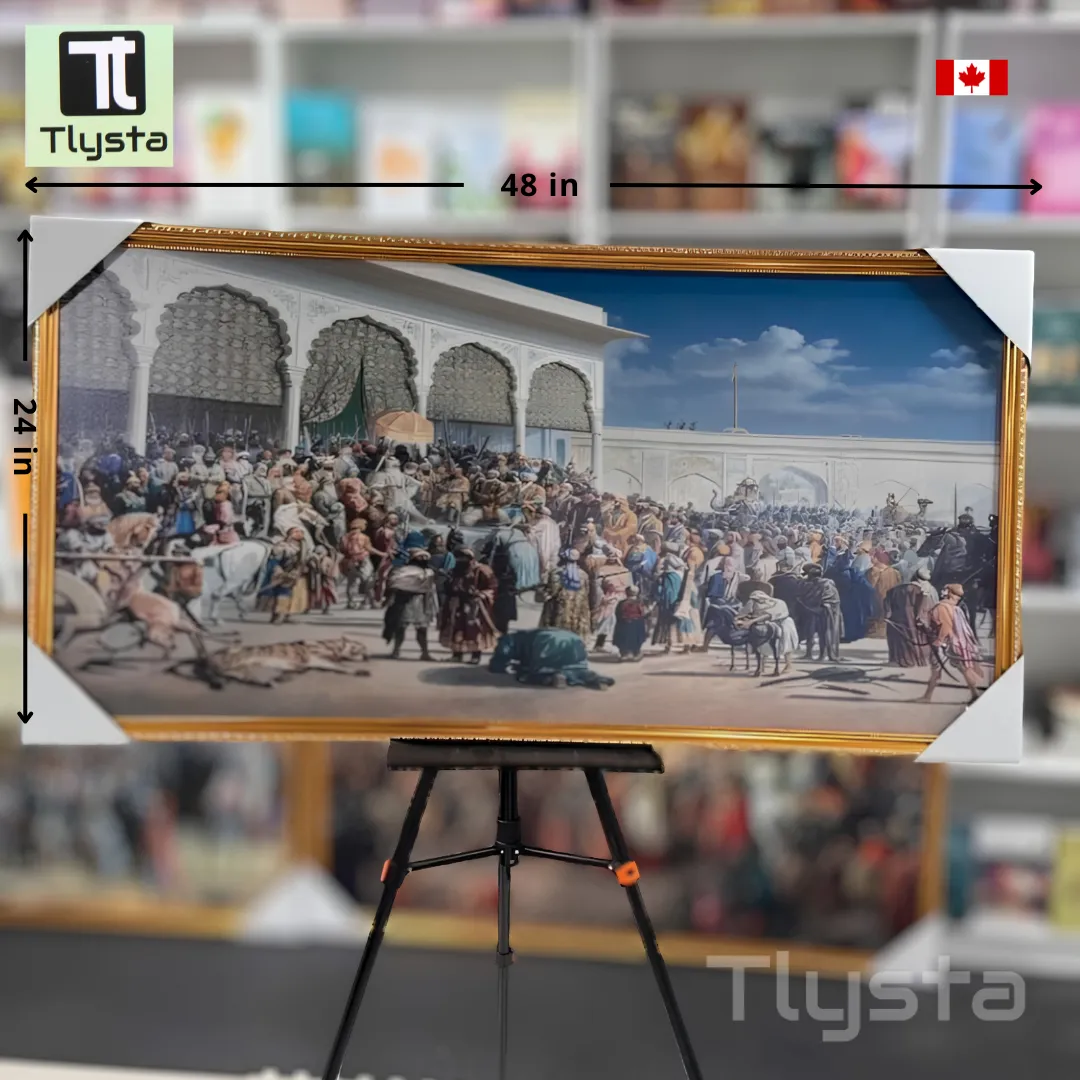 Maharaja Ranjit Singh Darbar Photo Frame Design 2 Size 48x24