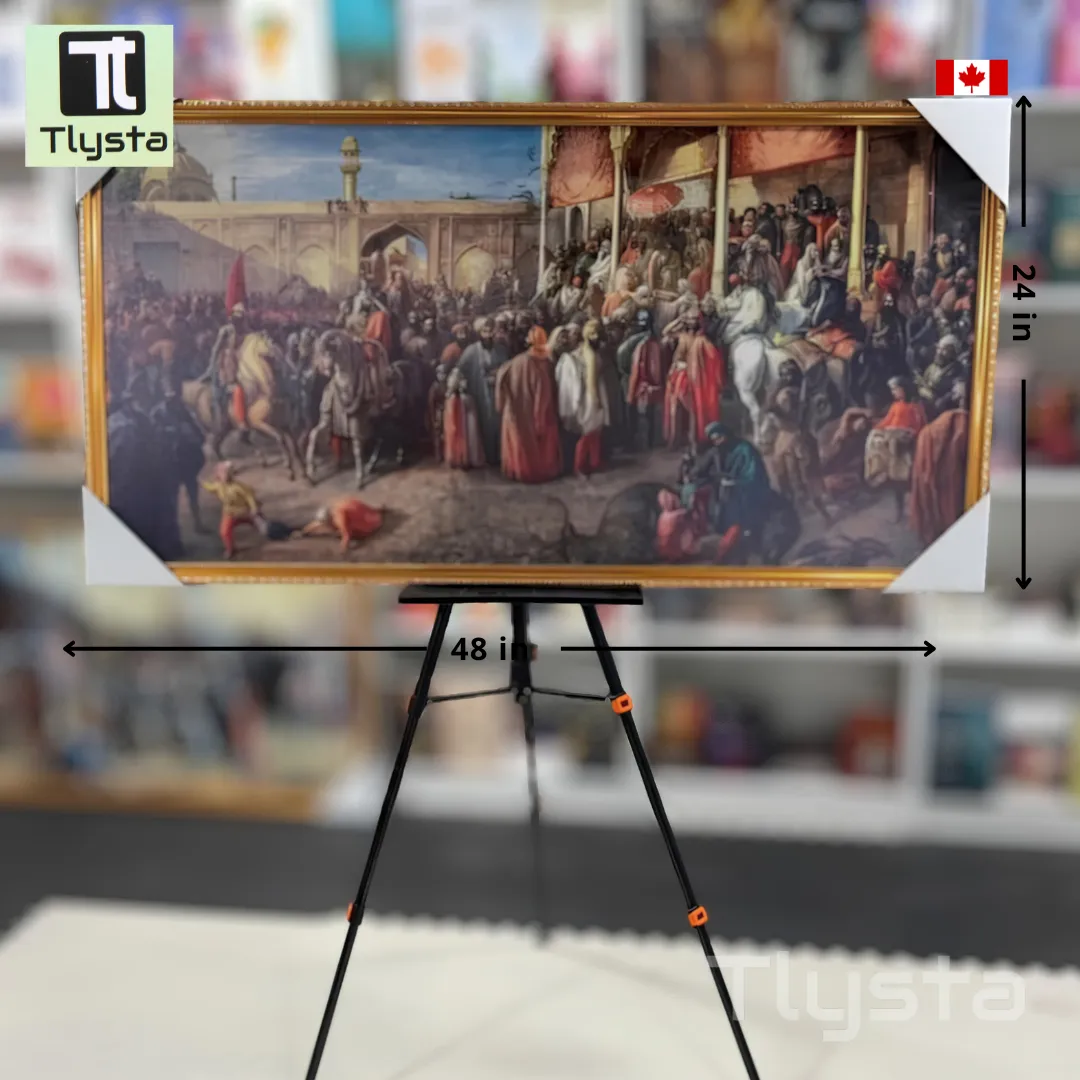 Maharaja Ranjit Singh Darbar Photo Frame Design 3 Size 48x24