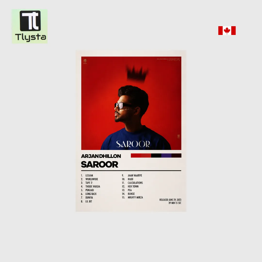 Arjan Dhillon Poster Saroor Size 13x19 inch
