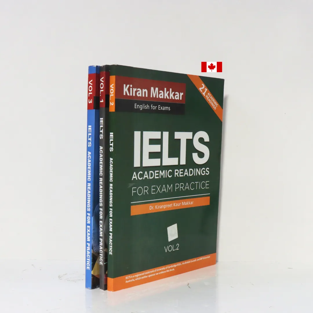IELTS Academic Readings for Exam Practice Volumes 1,2 and 3 - By Dr. Kiranpreet Kaur Makkar